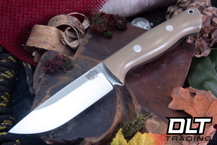 Bark River Bravo 1 3V Tan G-10 - Rampless