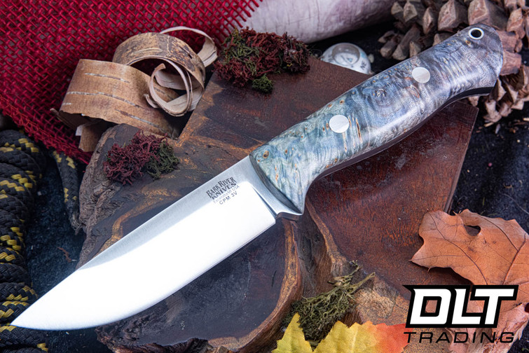 Bark River Bravo 1 3V Sky Blue Maple Burl - Rampless