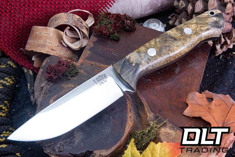 Bark River Bravo 1 3V Grey & Gold Maple Burl - Rampless