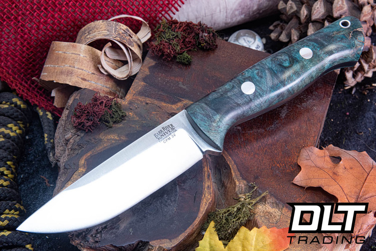 Bark River Bravo 1 3V Dark Green Maple Burl - Rampless