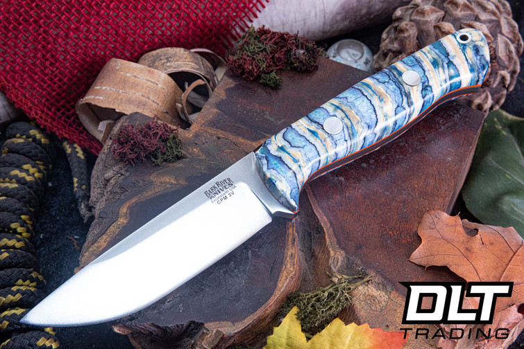 Bark River Bravo 1 3V Blue Mammoth - Orange Liners - Rampless