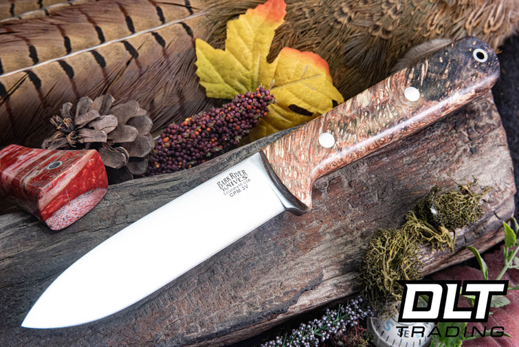 Bark River Kephart 4 3V Tan & Black Maple Burl