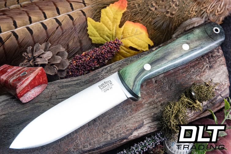 Bark River Kephart 4 3V Sage Green Maple Burl