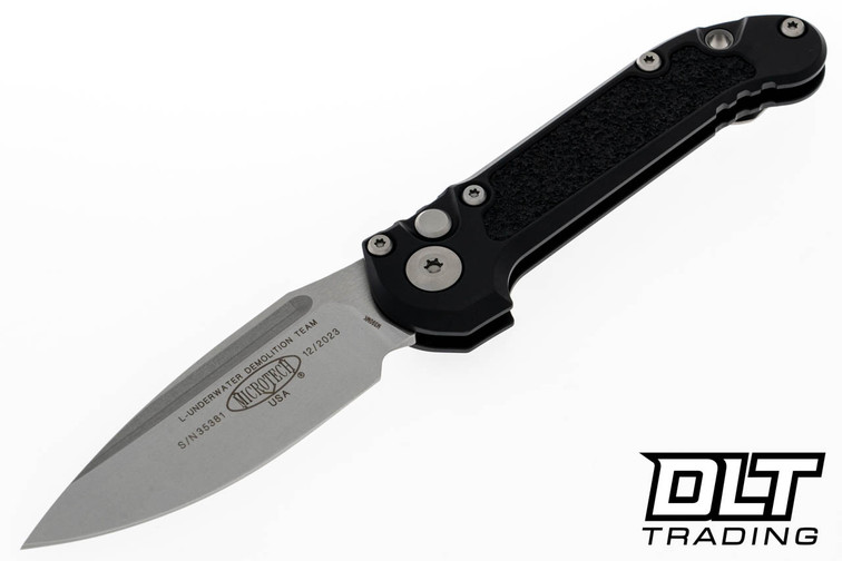 Microtech 1135-10 LUDT Gen III - Black Handle - Stonewashed Blade
