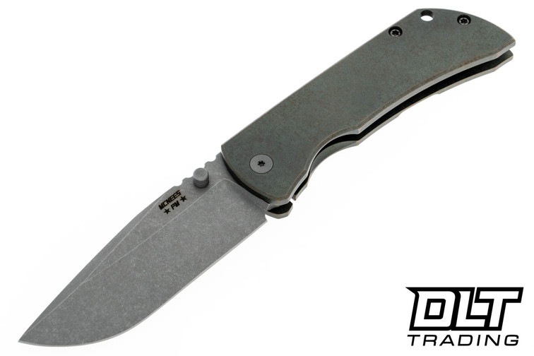 McNees PM Mac 2 3.5" - Atomic Green Bronze Smooth Titanium - Stonewashed MagnaCut Blade