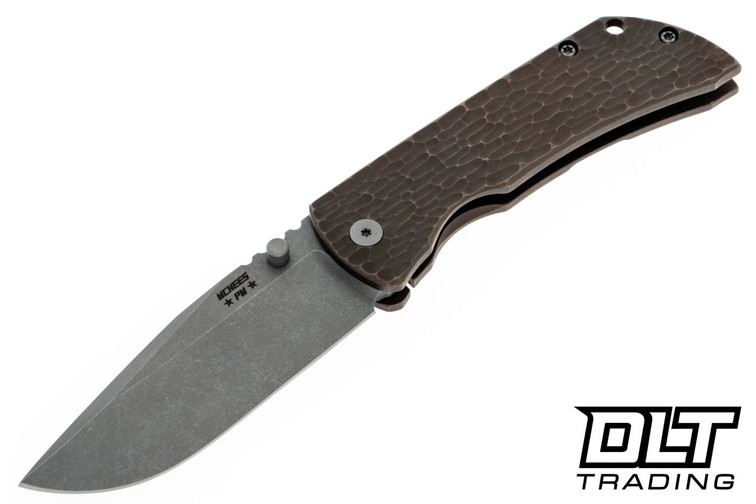 McNees PM Mac 2 3.5" - Matte Bronze Jigged Titanium - Stonewashed MagnaCut Blade