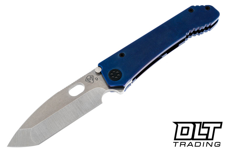 Medford 187DPT - Tumbled S90V - Blue Titanium - PVD Hardware 