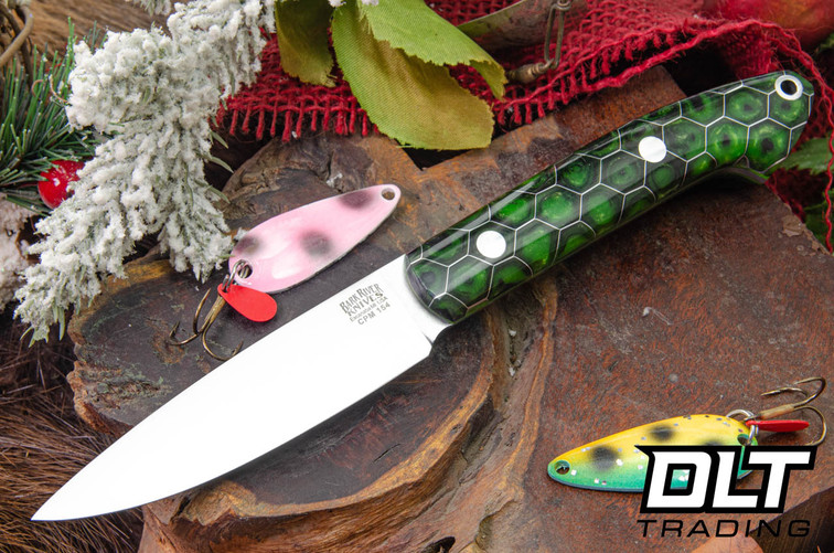 Bark River Bird & Trout CPM-154 Hulk Caged Voodoo Resin - Lime Green Liners #1