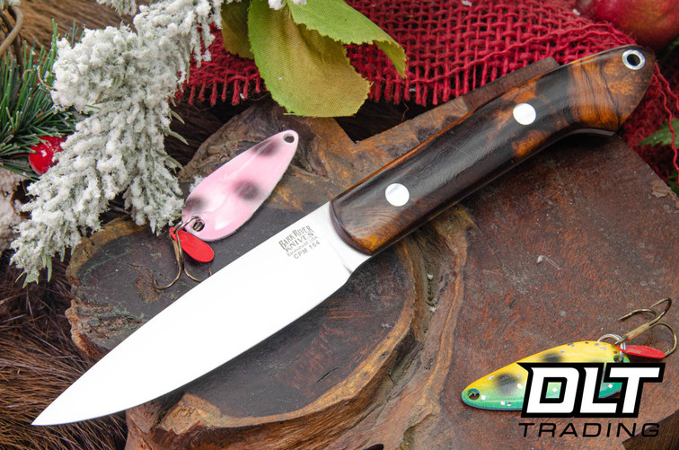 Bark River Bird & Trout CPM-154 Desert Ironwood Burl - Red Liners #6