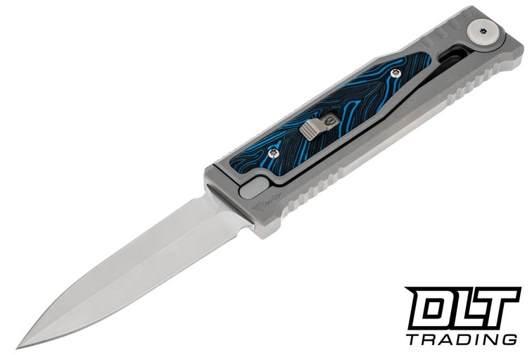 Reate EXO-M Elmax DE - Blue & Black Damascus G-10 - DLT Trading