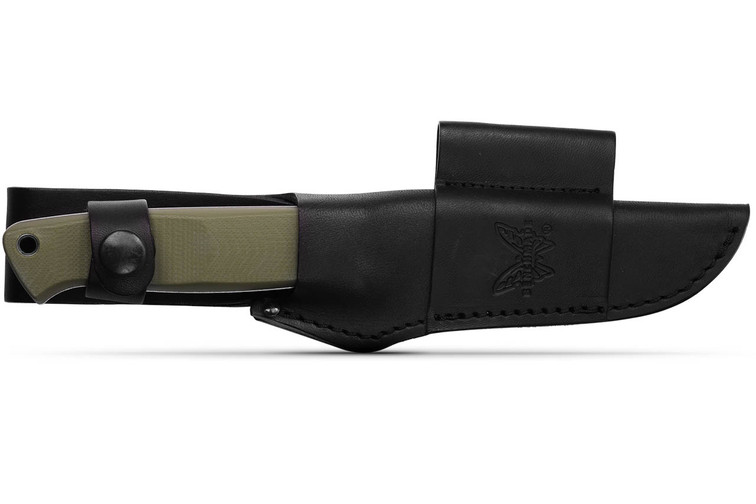BEN163-1 - Couteau BENCHMADE Bushcrafter OD Green I Vente De Couteaux En Ligne
