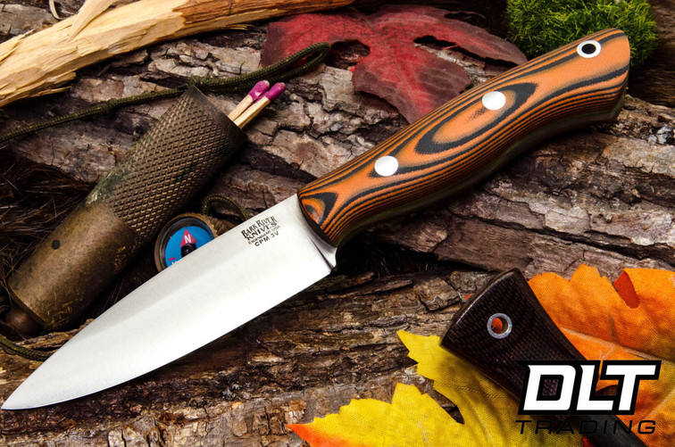 Bark River Mini Aurora 3V Orange & Black Suretouch - Matte - Toxic Green Liners