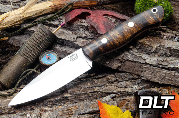 Bark River Mini Aurora 3V Dark Curly Maple - Red Liners #2