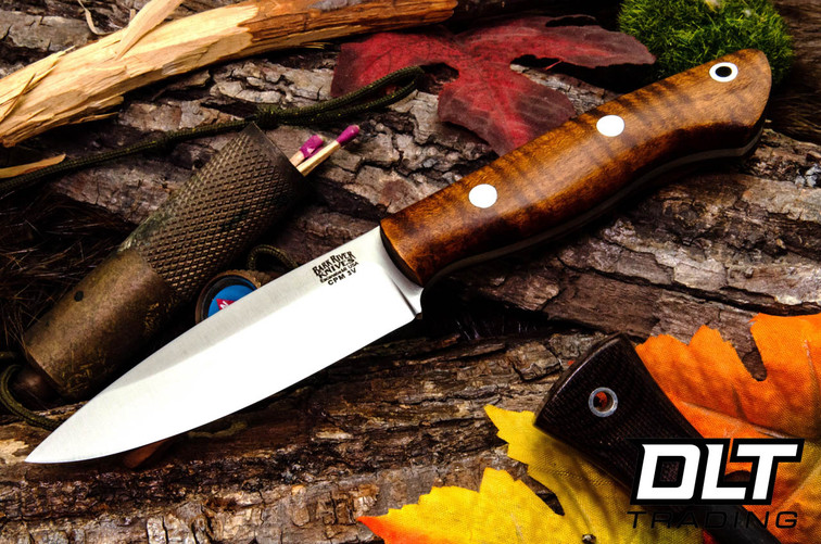 Bark River Mini Aurora 3V Dark Curly Maple - Black Liners #2