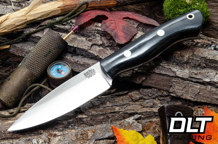 Bark River Mini Aurora 3V Black Canvas Micarta