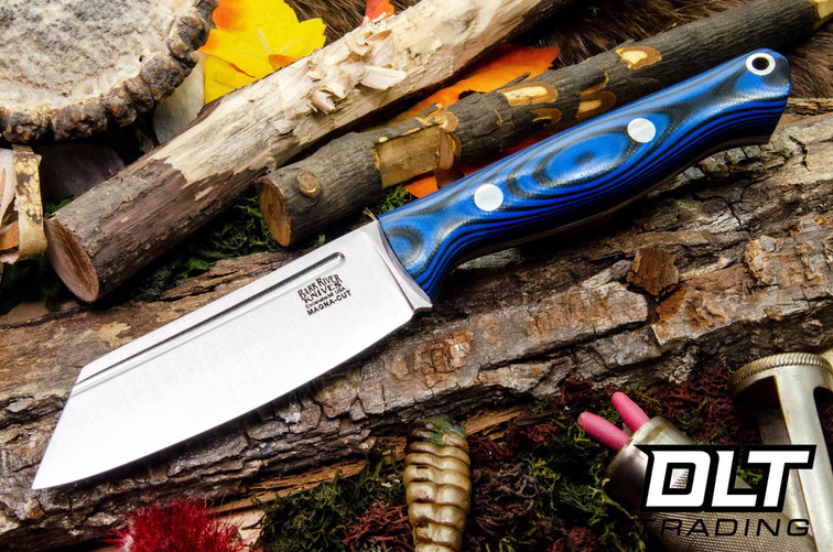 Bark River Taskmaster MagnaCut Blue & Black G-10