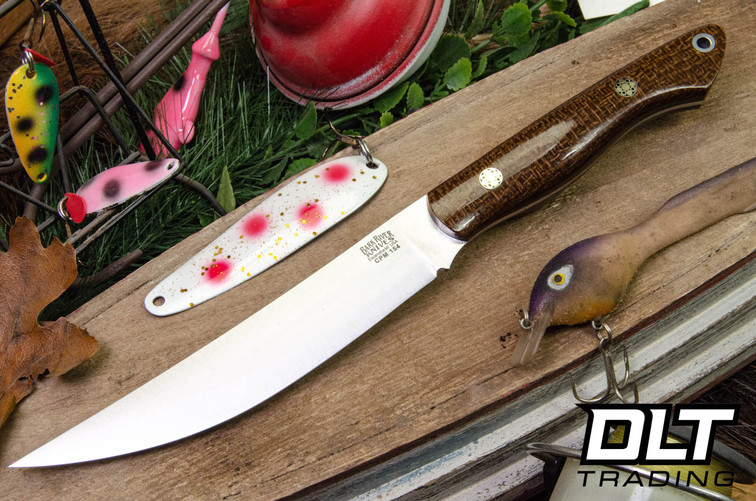 Bark River Mini Kalahari Sportsman CPM-154 Tan Burlap - Mosaic Pins