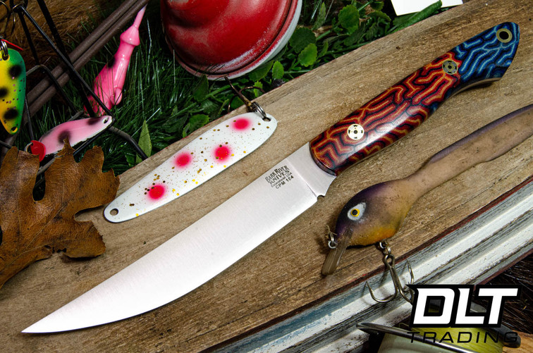 Bark River Mini Kalahari Sportsman CPM-154 IBN Micarta - Mosaic Pins #2