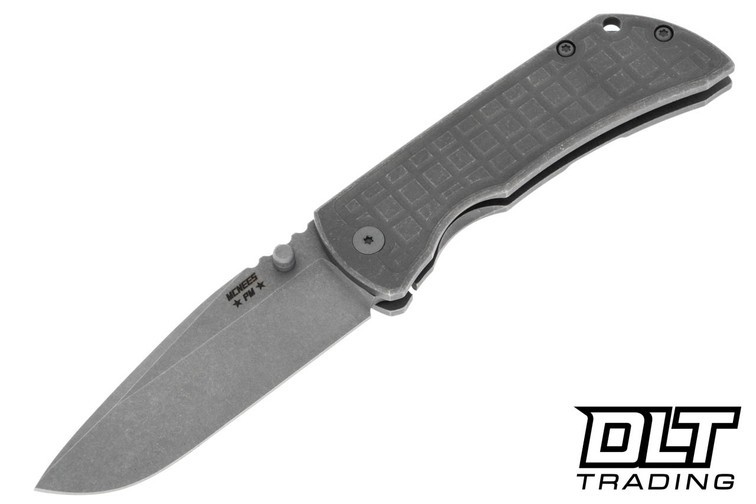 McNees PM Mac 2 3.5" Gen 2 - Frag - Atomic Stonewashed Titanium - Hand Ground - Stonewashed Blade