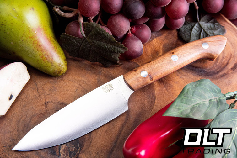 Bark River Petty Z CPM-154 Thuya Burl - Red Liners