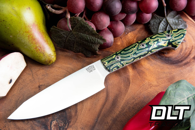 Bark River Petty Z CPM-154 IBN Micarta - White Liners - Mosaic Pins #2