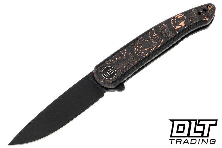 WE Knife Smooth Sentinel 20043-6 Flipper - Black Titanium - Copper