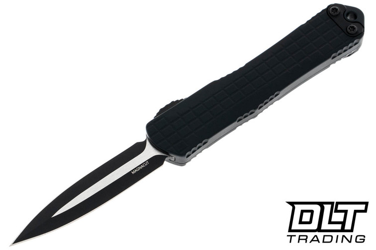 Heretic Manticore S DE - Two Tone MagnaCut Blade - Black Frag Handle - Black Hardware & Clip