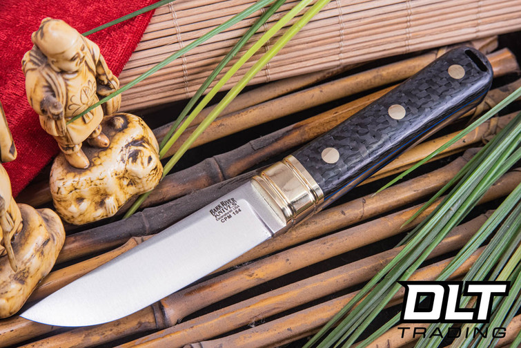 Bark River Kitsune CPM-154 Carbon Fiber - Blue Liners