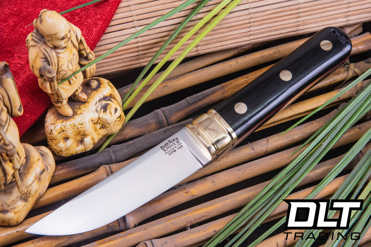 Bark River Kitsune CPM-154 Black G-10 - Red Liners