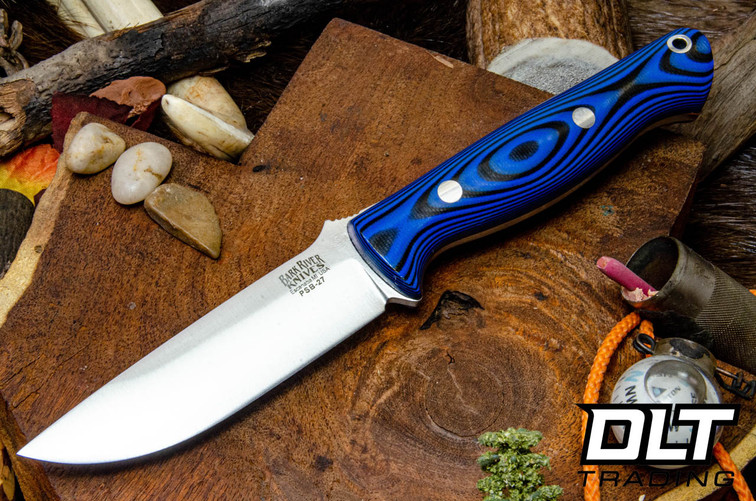 Bark River Gunny PSB-27 Blue & Black G-10
