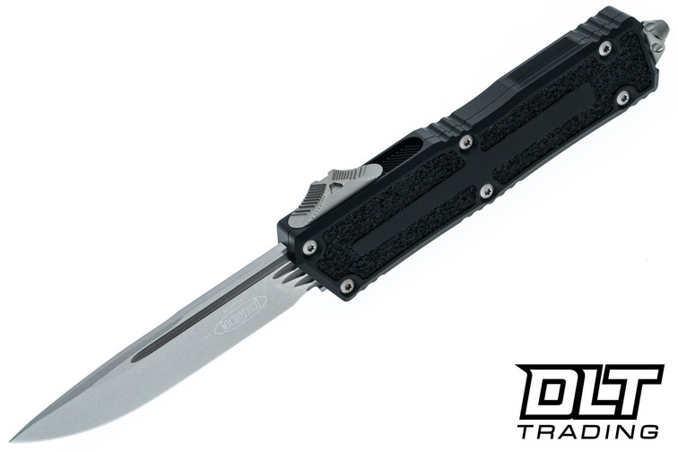 Microtech 1278-10 Scarab II Gen III S/E - Black Handle - Stonewashed Blade