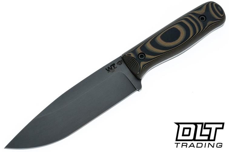 WTG Voyageur - Black & Brown G-10 - Dark Washed Blade