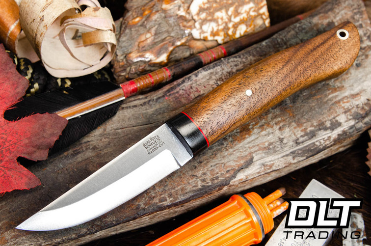 Bark River Forest Scandi MagnaCut - Black Canvas Bolster - Walnut Burl #6