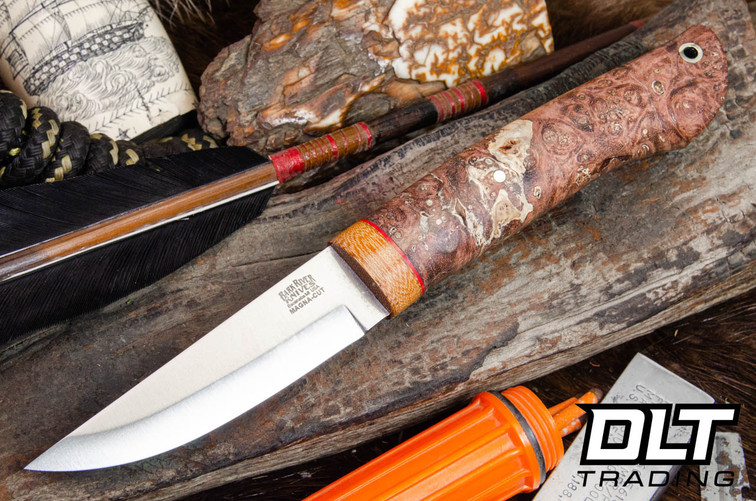 Bark River Forest Scandi MagnaCut - Natural Canvas Bolster - Tan & Cherry Maple Burl #2