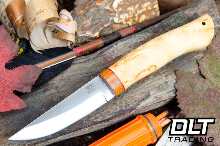 Bark River Forest Scandi MagnaCut - Natural Canvas Bolster - Masur Birch Burl #07