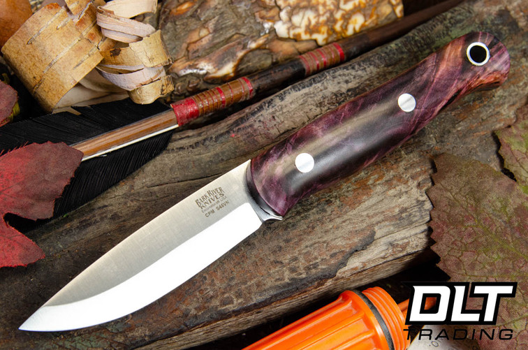 Bark River Ultra Lite Bushcrafter S45VN Purple Maple Burl