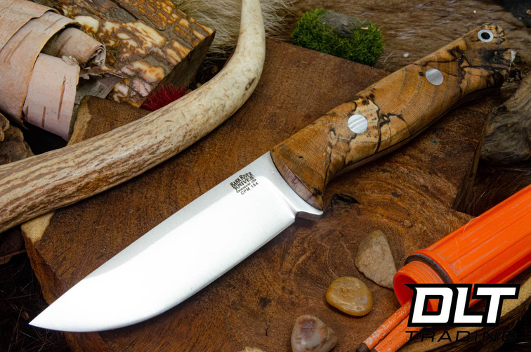 Bark River Bravo 1 CPM-154 Spalted Hackberry - Black Liners - Rampless #1