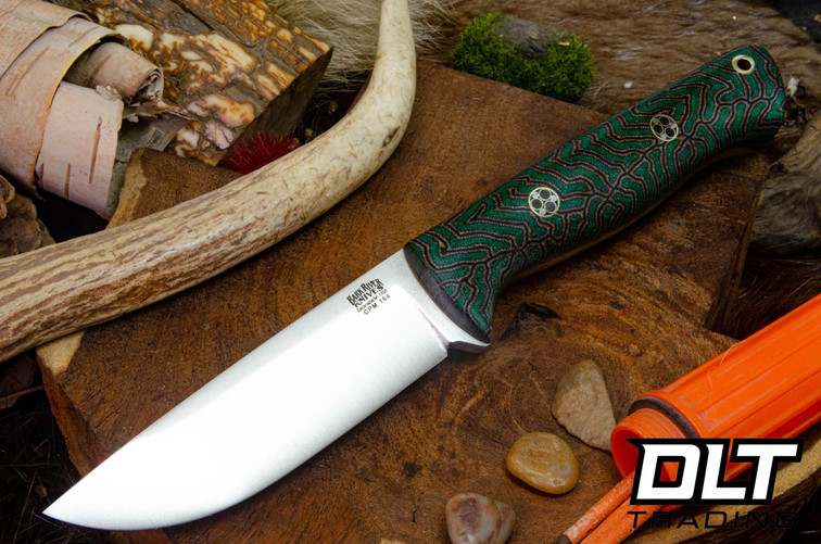 Bark River Bravo 1 CPM-154 IBN Micarta - Liners - Mosaic Pins - Rampless #1