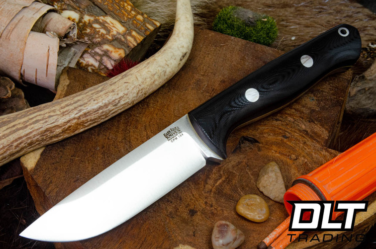 Bark River Bravo 1 CPM-154 Black G-10 - Yellow Liners - Rampless