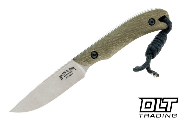 Smith & Sons Axiom MagnaCut - Green Canvas Micarta