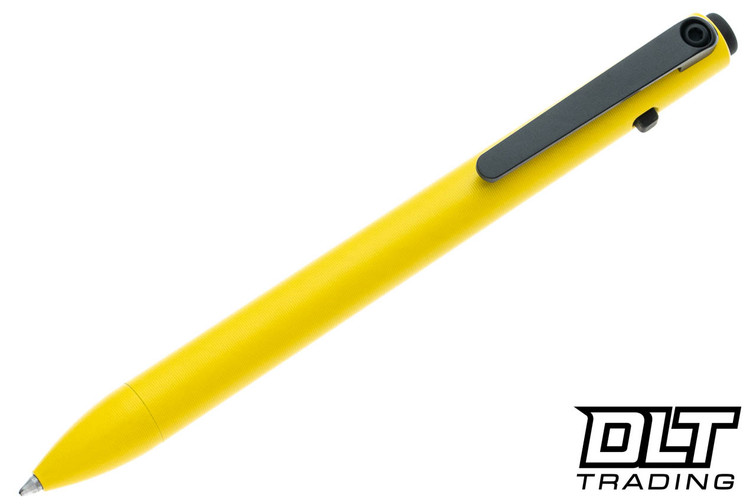 Tactile Turn Side Click Short - Titanium - Corvette Yellow Cerakote - Black Hardware
