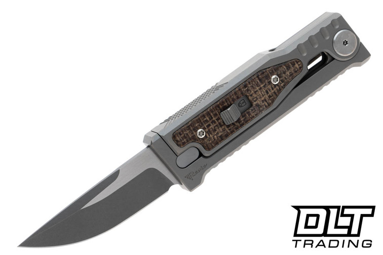 Reate EXO Mini 3V Drop Point - Burlap Micarta