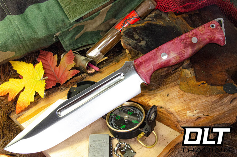 Bark River Tope Recon 3V Cherry Maple Burl - Natural Liners