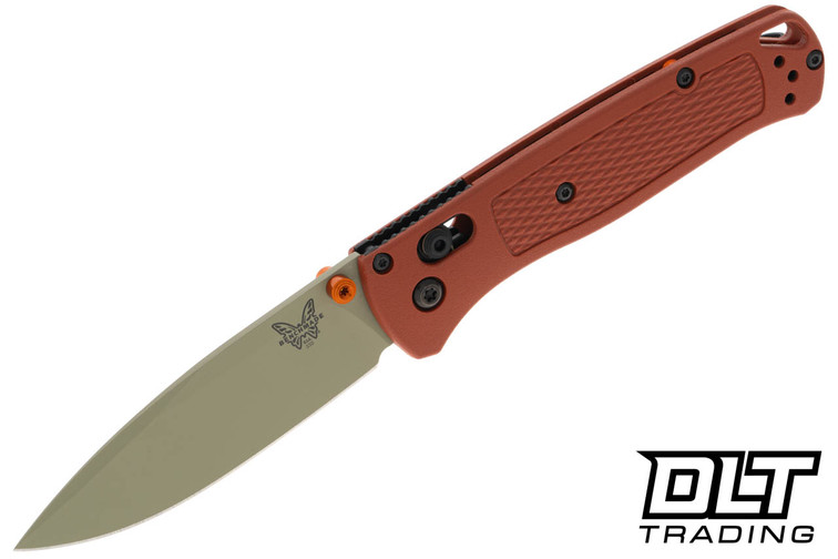 Benchmade 535TN-10 Bugout - Rust Orange Grivory - Desert Verde Cerakote S30V Blade