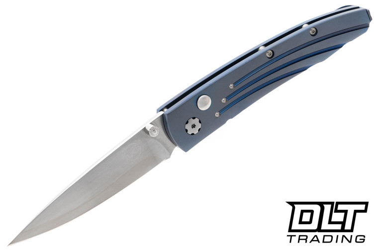 William Henry B10 Lancet - ZDP-189 Blade - Blue Star - Blue Anodized Titanium