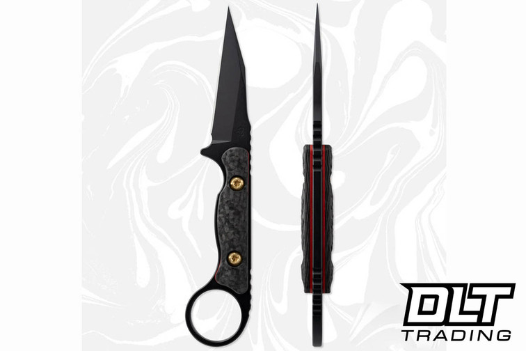 Toor Jank Shank W Heavy Metal M4 - Limited Edition - Carbon Fiber - Sanguis Red G-10 Liner - Brass Accents