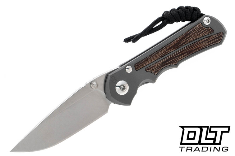 Chris Reeve Small Inkosi - Glass Bead Blasted  Titanium - Natural Canvas Micarta