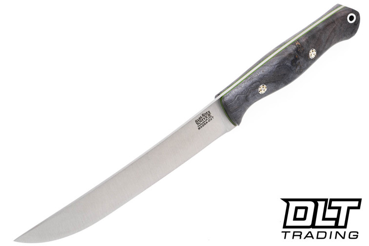 Bark River Fin & Bone MagnaCut Grey Maple Burl - Toxic Green Liners - Mosaic Pins