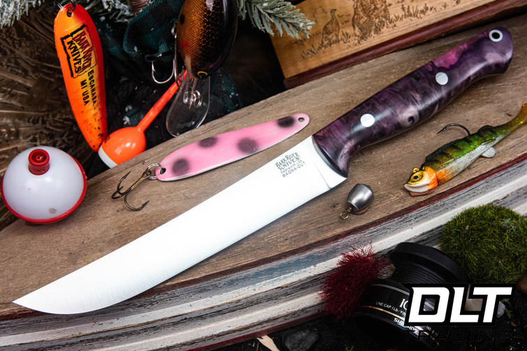 Bark River Fin & Bone MagnaCut Grey & Purple Maple Burl #1