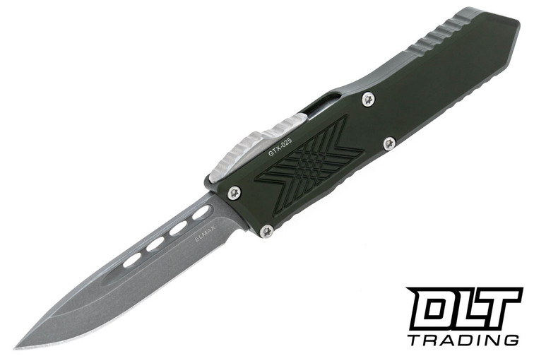 Guardian Tactical GTX-025 OTF Drop Point - Stonewashed Elmax Blade